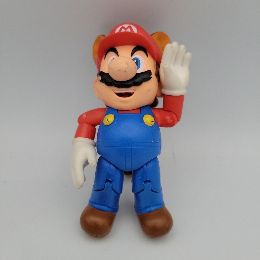 Jakks Pacific Super Mario 4" World of Nintendo Wave 2-7 Raccoon Mario Figure